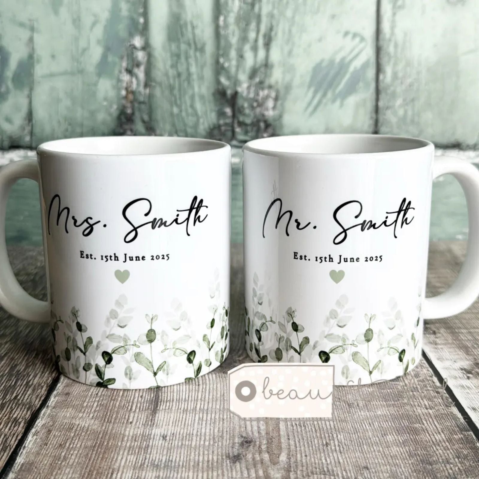 Personalized Mr & Mrs Mug