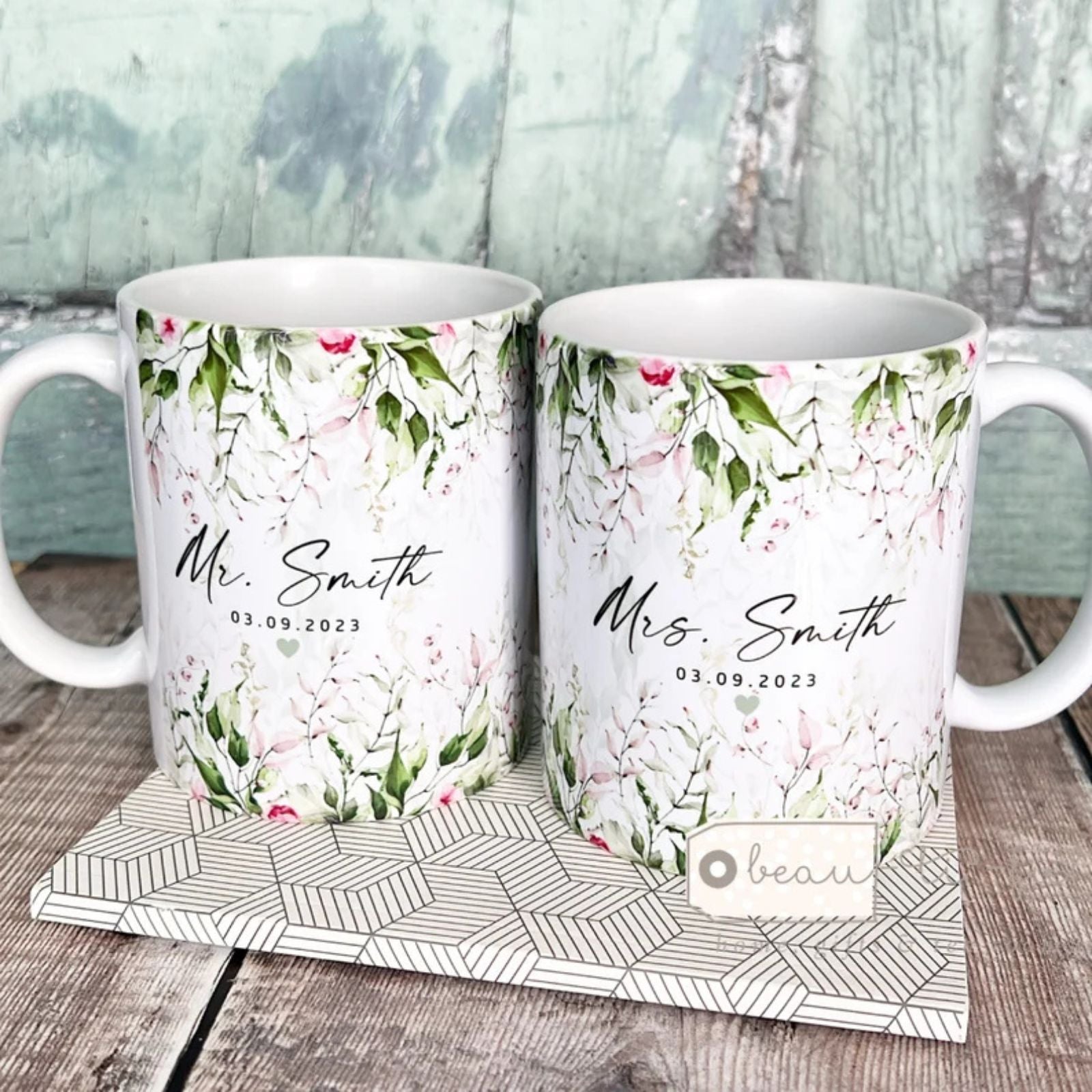 Personalized Mr & Mrs Mug