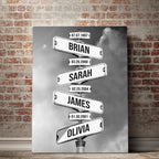 Personalized Family Vintage Street Sign