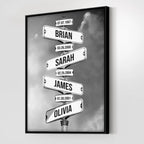 Personalized Family Vintage Street Sign