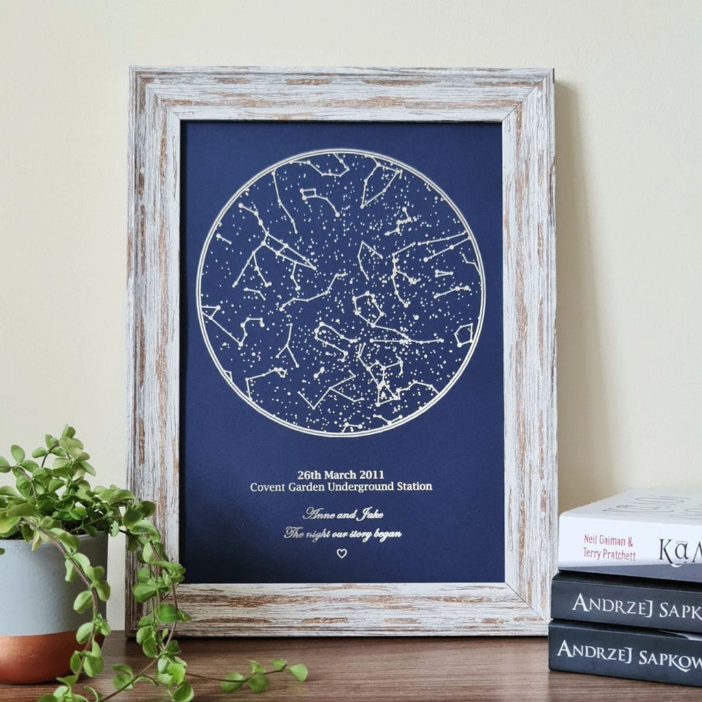Custom Foil Star Map Sign