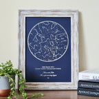 Custom Foil Star Map Sign