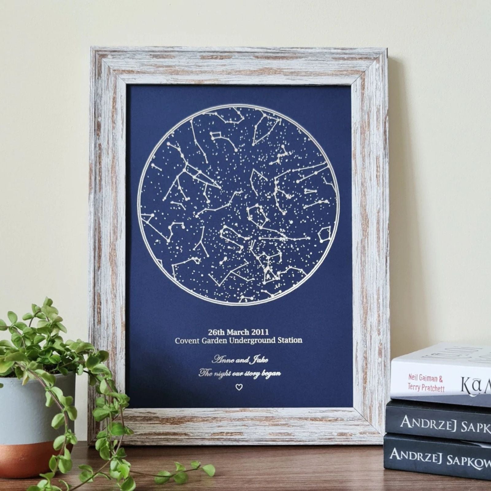 Custom Foil Star Map Sign