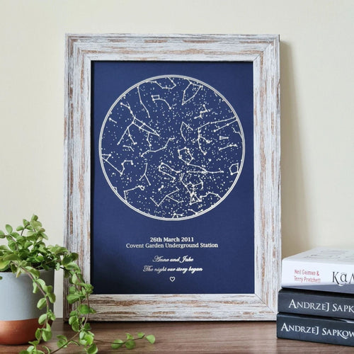 Custom Foil Star Map Sign