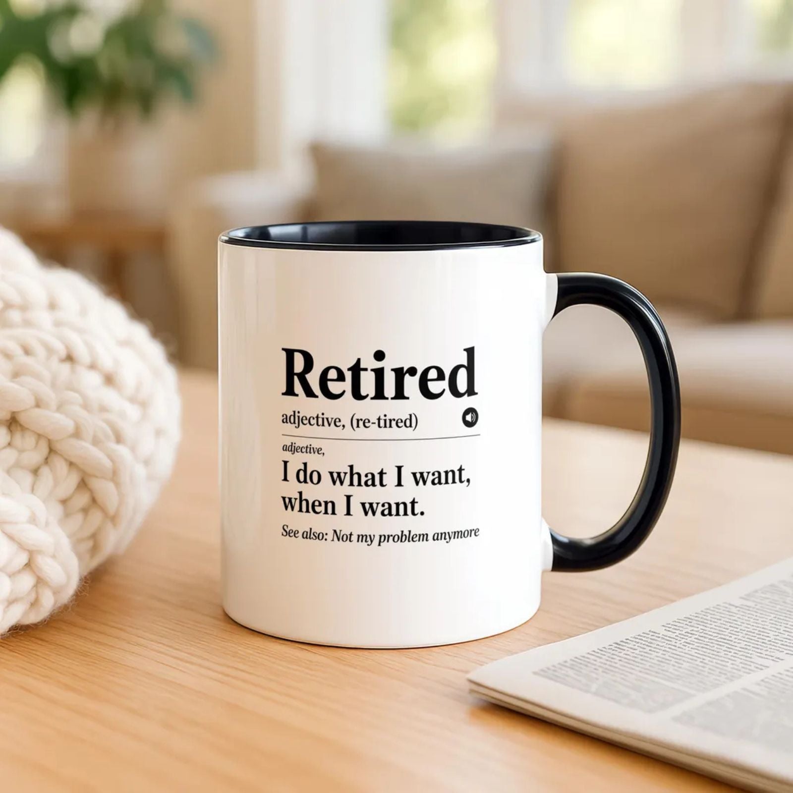 Personalized Retirement Definition Mug
