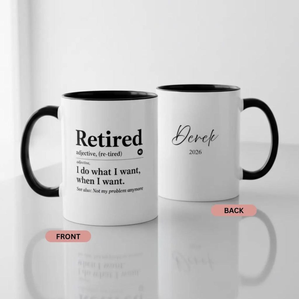 Personalized Retirement Definition Mug