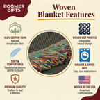 Personalized Skeleton Couples Woven Blanket