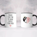 Never Too Far Map Location Accent Coffee Mug (11oz)