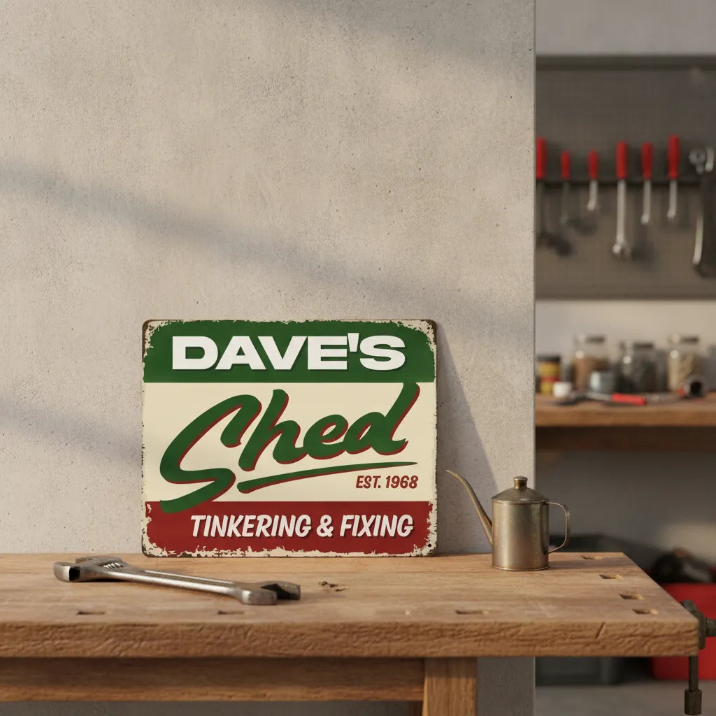 Personalized Shed Sign for Dad
