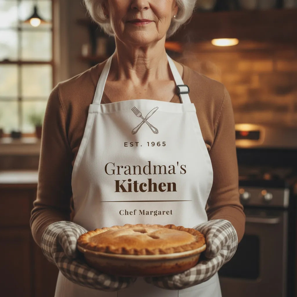 Adult Apron (AOP) grandma's kitchen