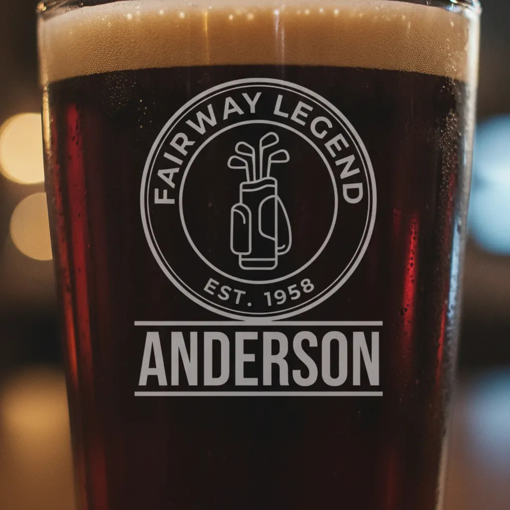 Fairway Legend Personalized Pint Glass