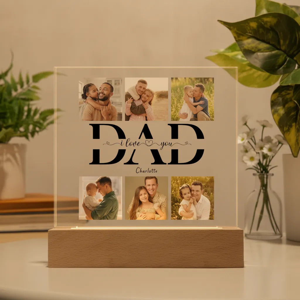 Dad we love you - Acrylic Square Plaque
