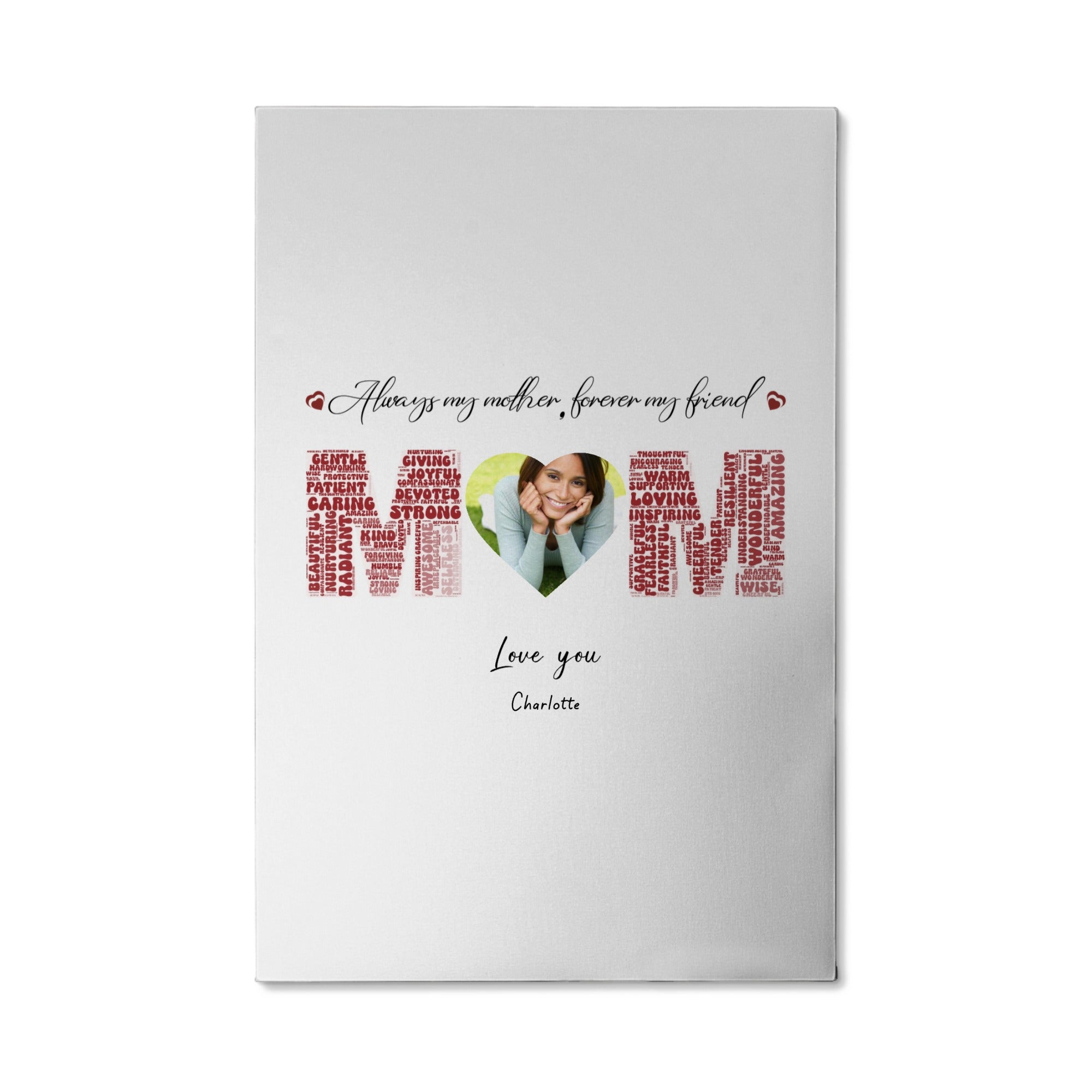 Word Cloud Mom Canvas