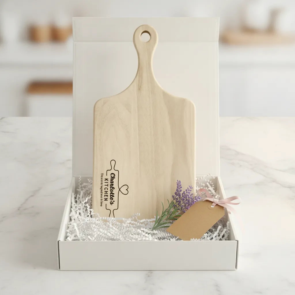 Personalized Roller & Heart Cutting Board