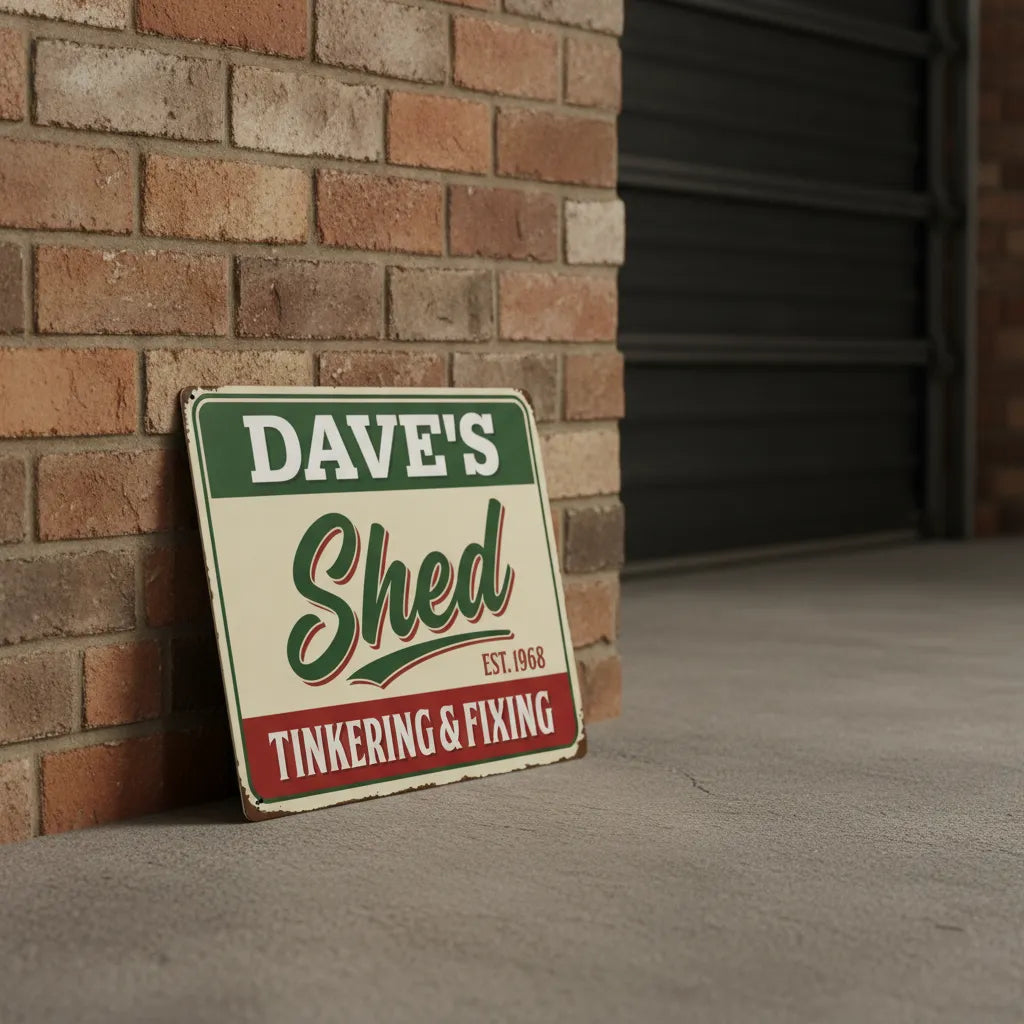 Personalized Shed Sign for Dad