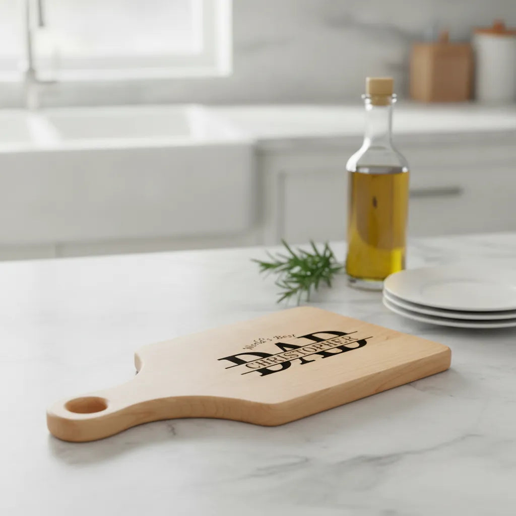 World's Best Dad Personalized Cutting Board
