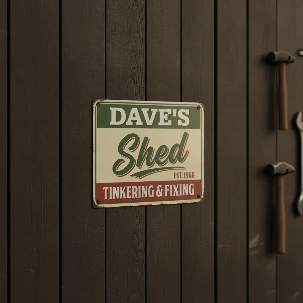 Personalized Shed Sign for Dad