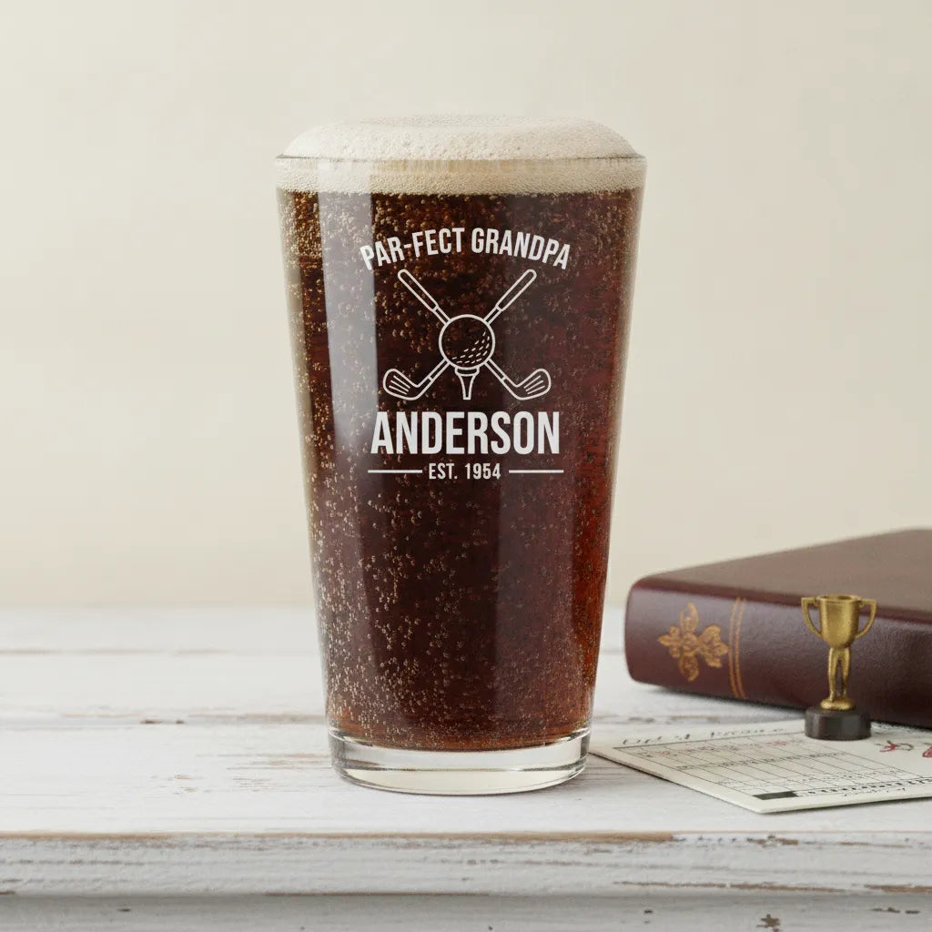 Par-fect Grandpa Golf Pint Glass