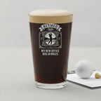 My New Office Has 18 Holes Retirement Pint Glass