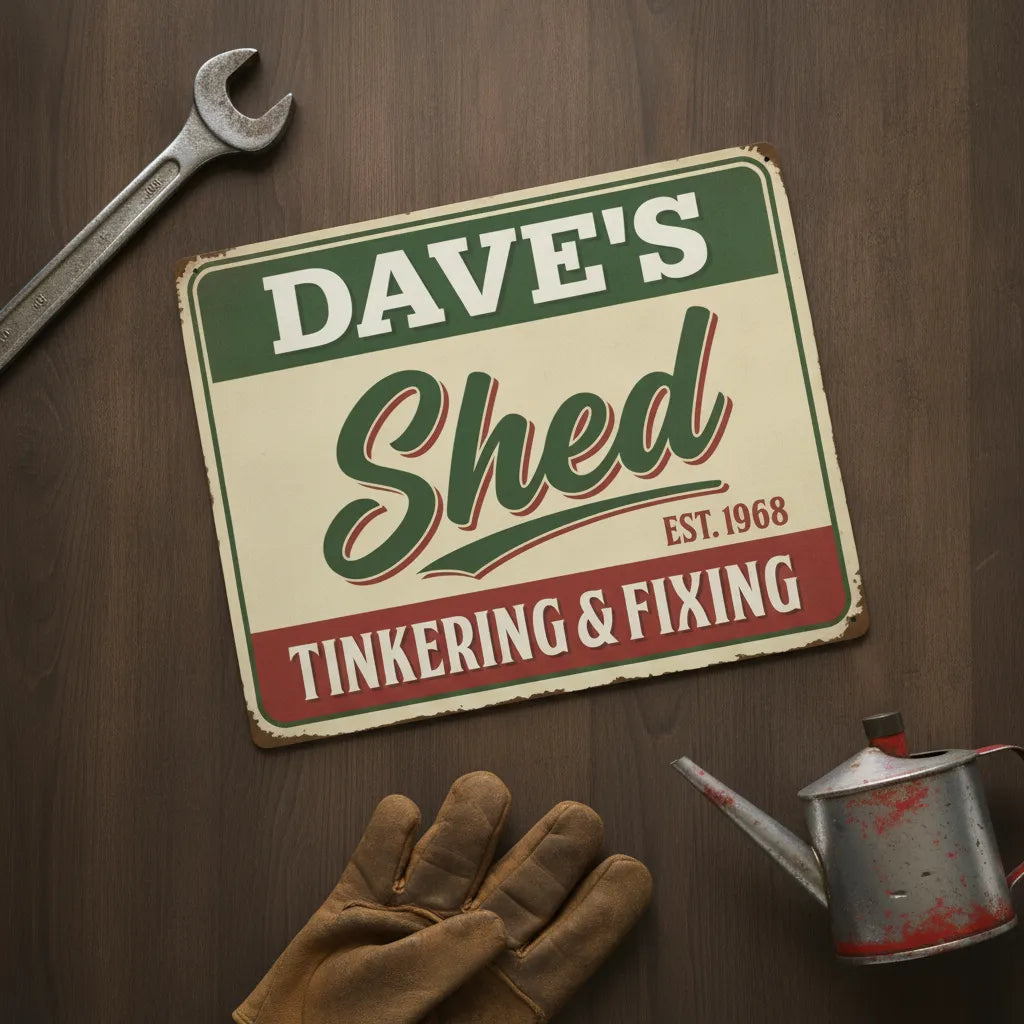 Personalized Shed Sign for Dad