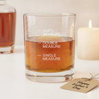 Personalized Dad's Measure Whiskey Glass