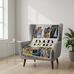 Heirloom Photo Collage Woven Blanket (Portrait)