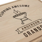 Flipping Awesome Personalized BBQ Cutting Board