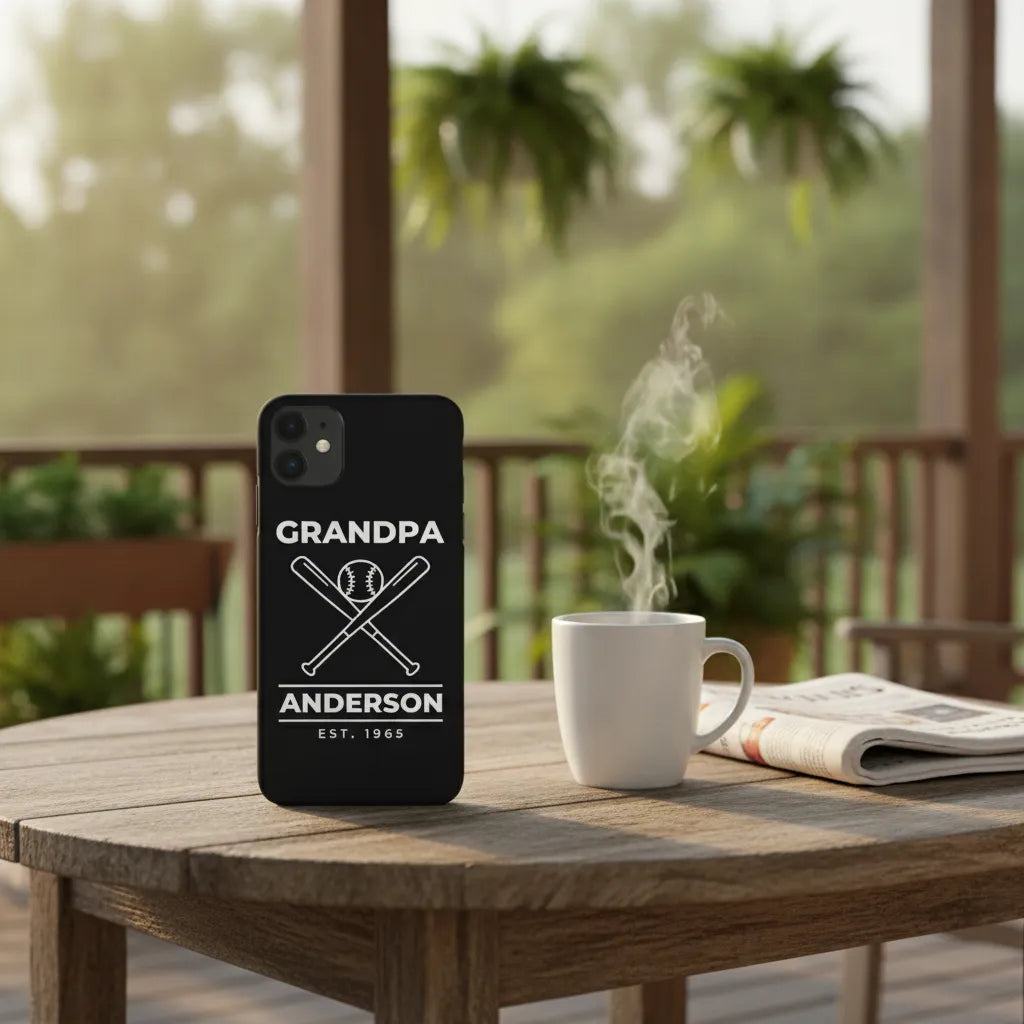 Grandpa Baseball Phone Case