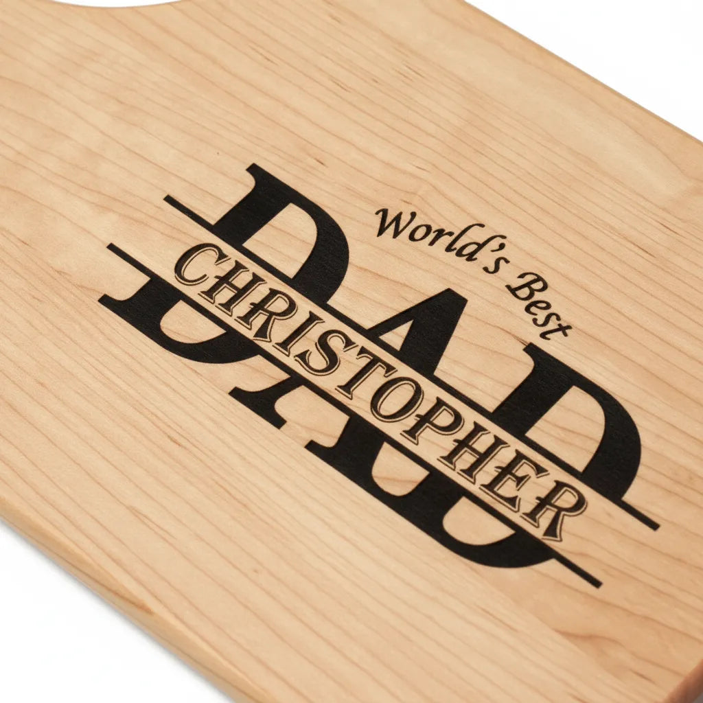 World's Best Dad Personalized Cutting Board