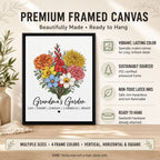 Grandma's Garden Birth Flower Sign