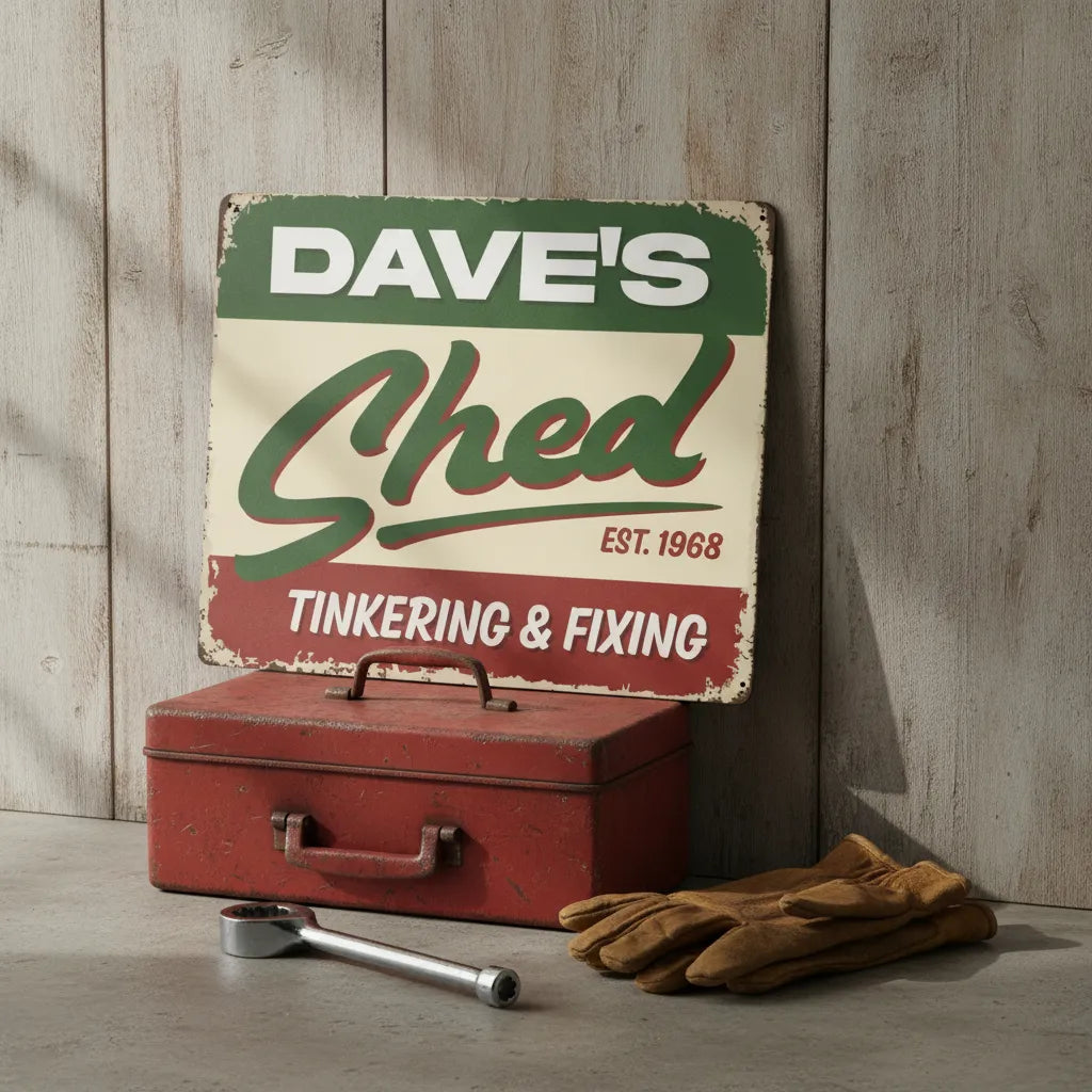 Personalized Shed Sign for Dad