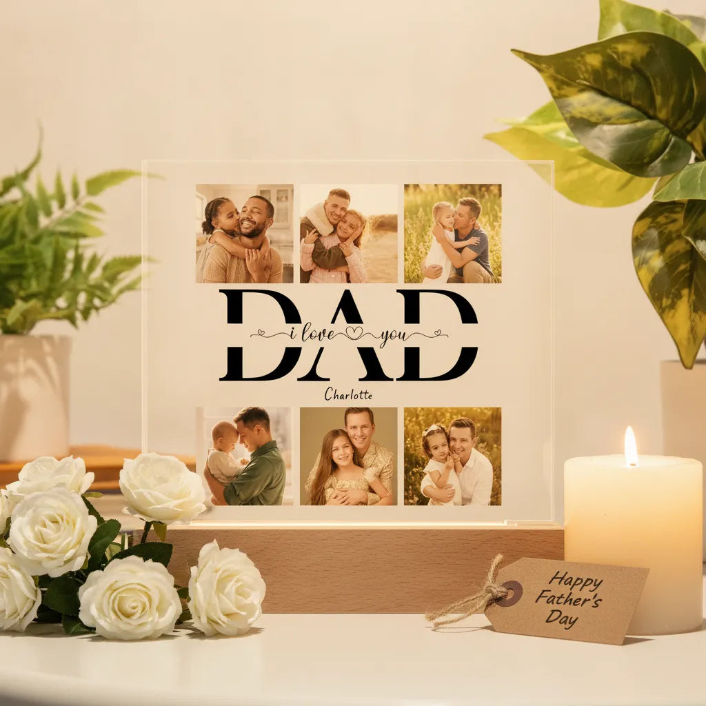 Dad we love you - Acrylic Square Plaque
