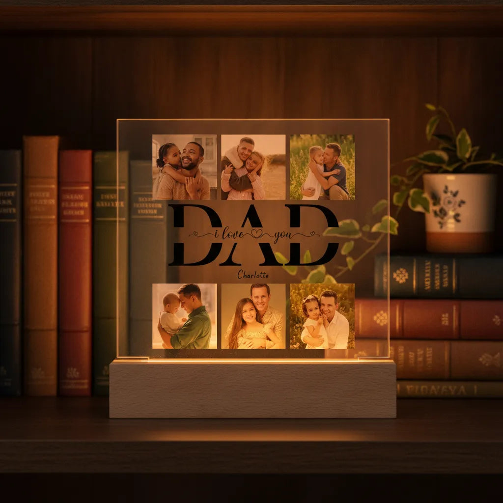 Dad we love you - Acrylic Square Plaque