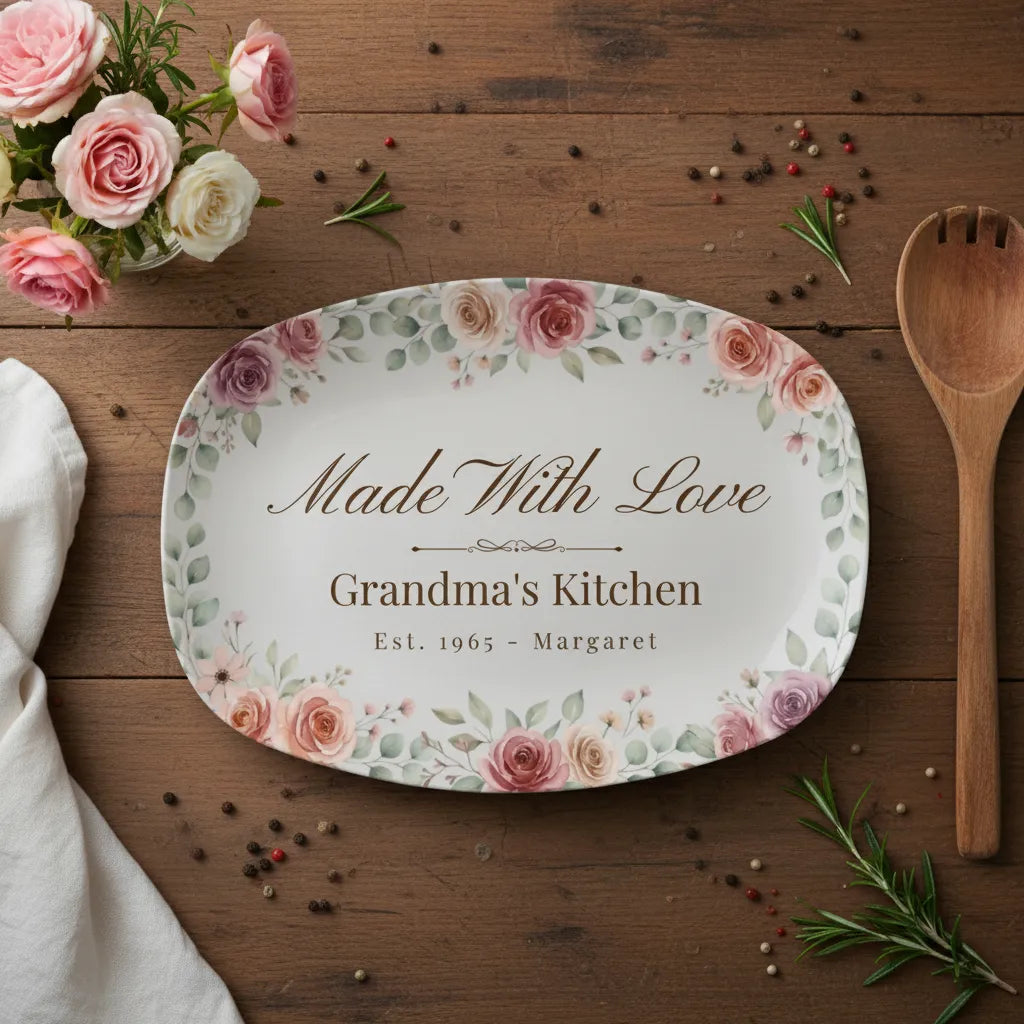 Grandma's Kitchen Personalized Serving Platter