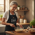 Apron, 5-Color Straps (Made With Love - Black Apron)
