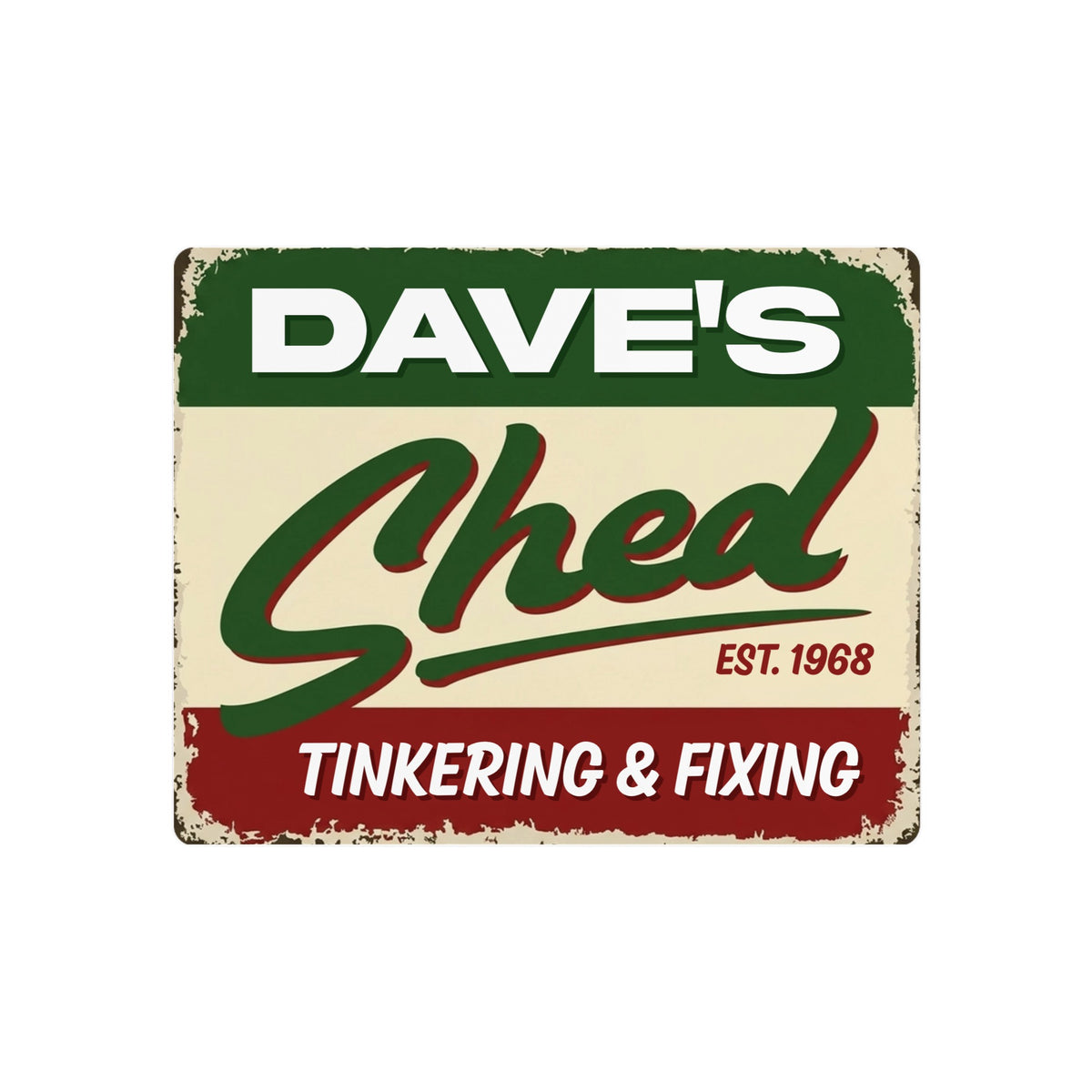 Personalized Shed Sign for Dad