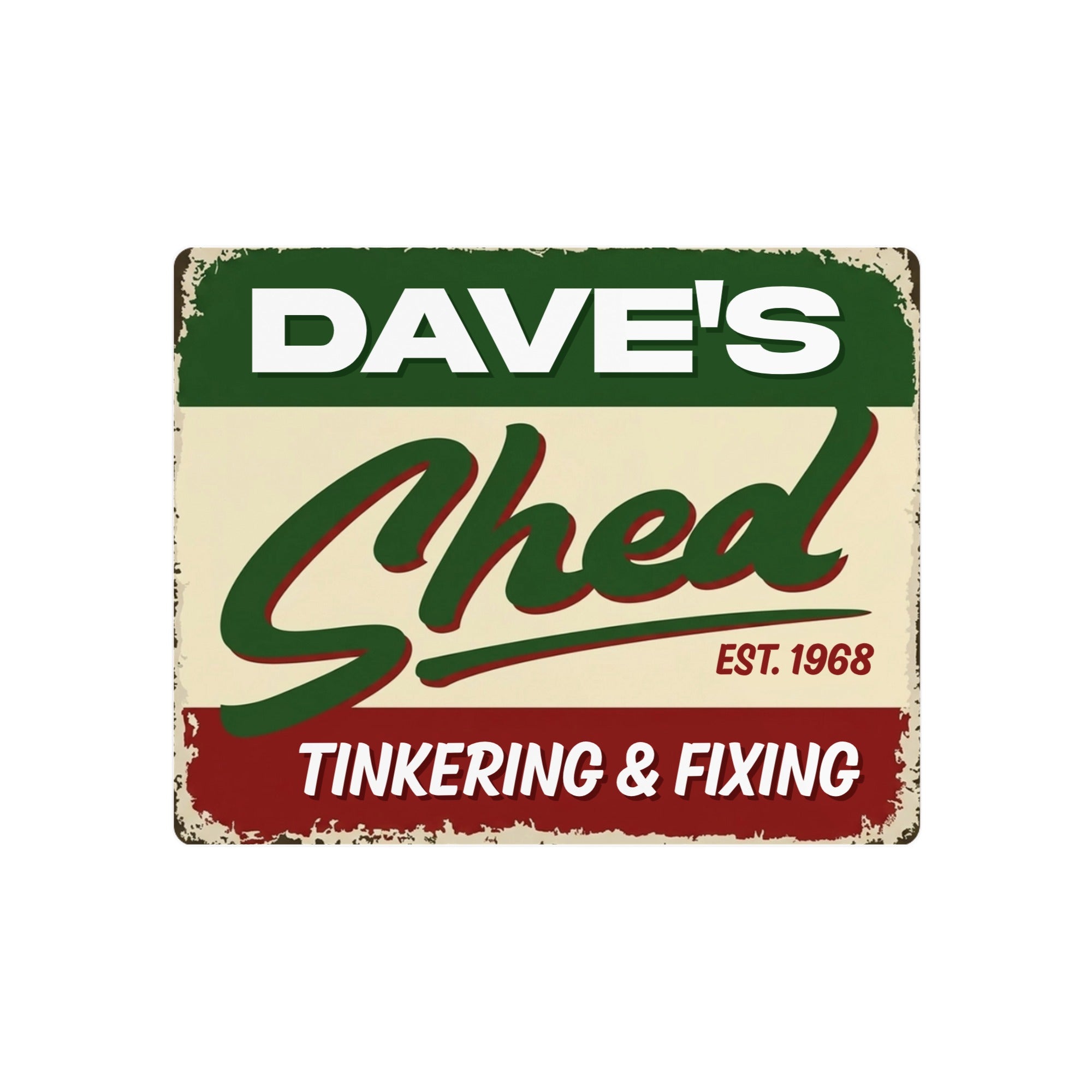 Personalized Shed Sign for Dad