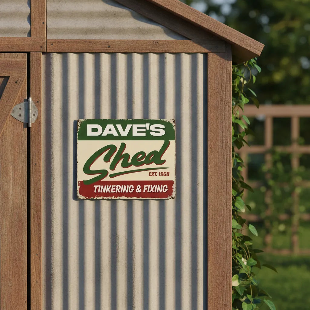 Personalized Shed Sign for Dad