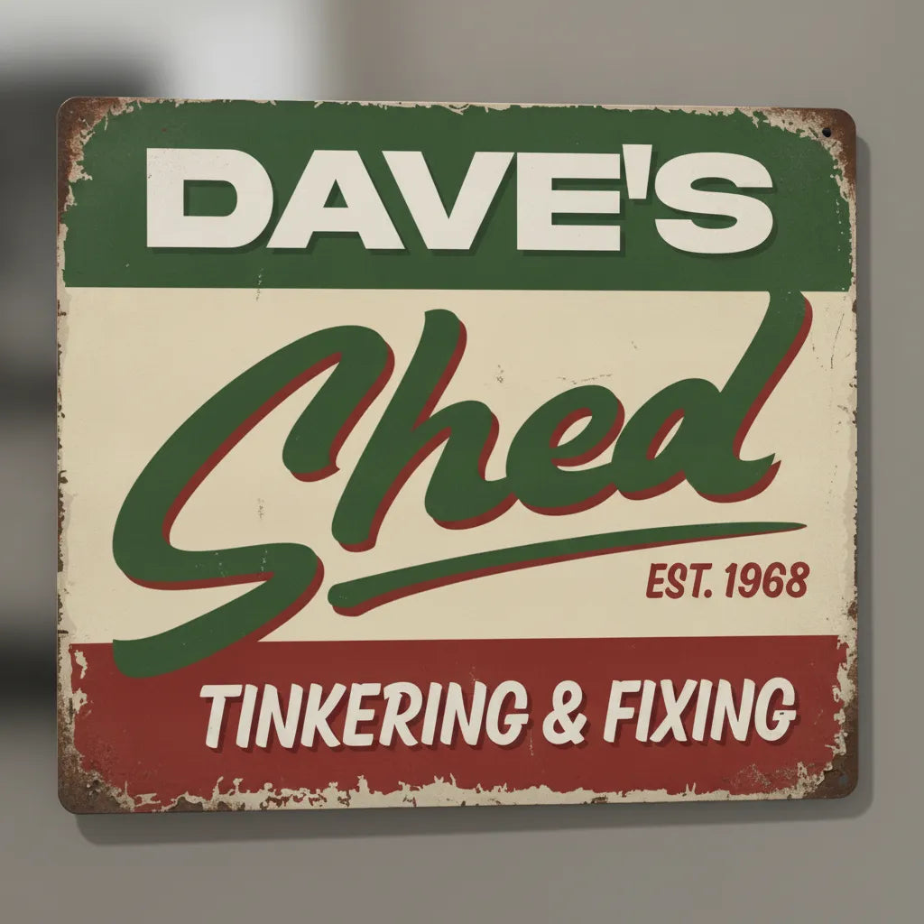 Personalized Shed Sign for Dad