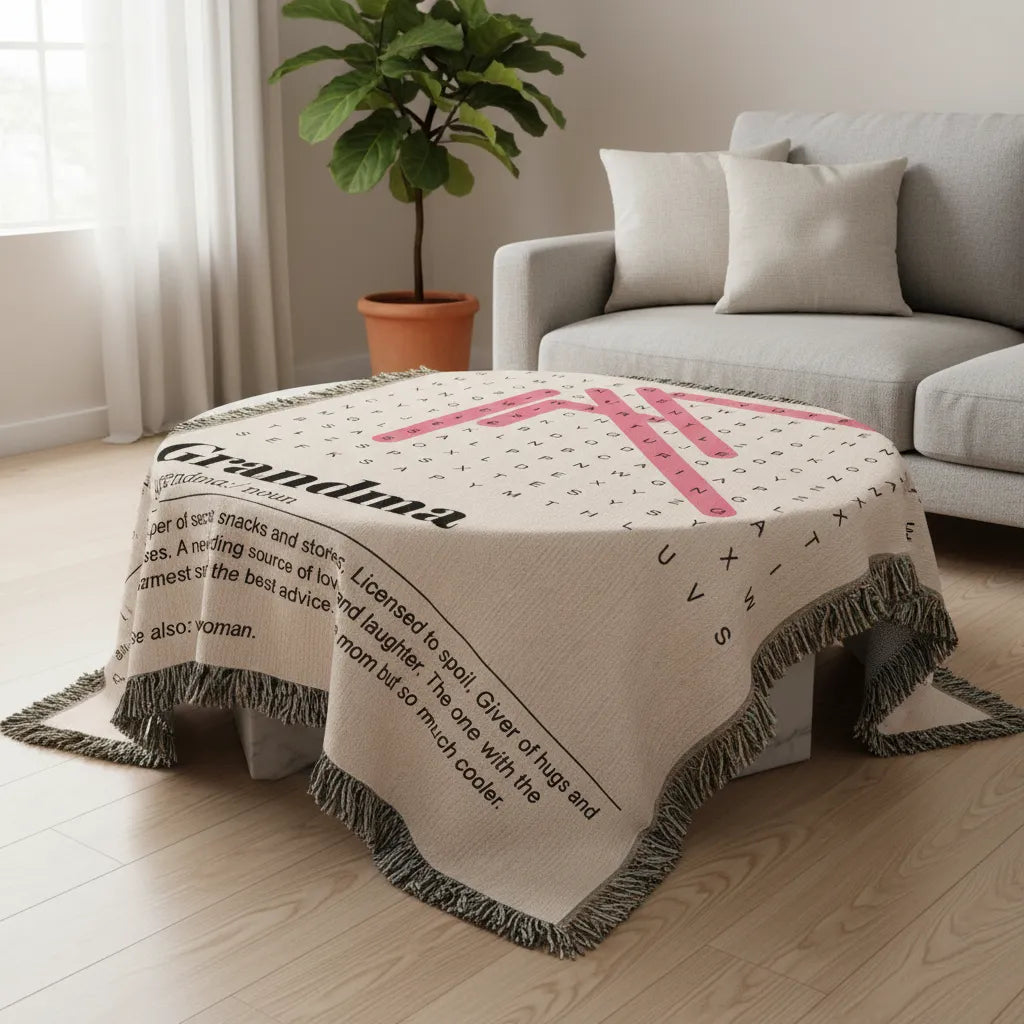 Heirloom Photo Woven Blanket (Grandma)