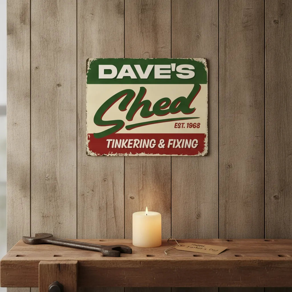 Personalized Shed Sign for Dad