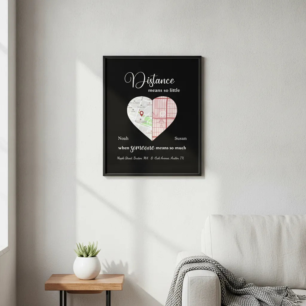 Matte Posters Distance Means So little