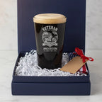 Veteran Motorcycle Personalized Pint Glass