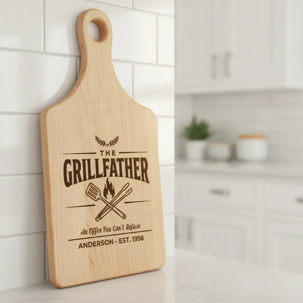 The Grillfather Personalized Cutting Board