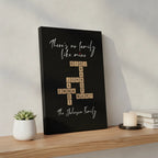 Classic Stretched Canvas There's no family like mine (Black)