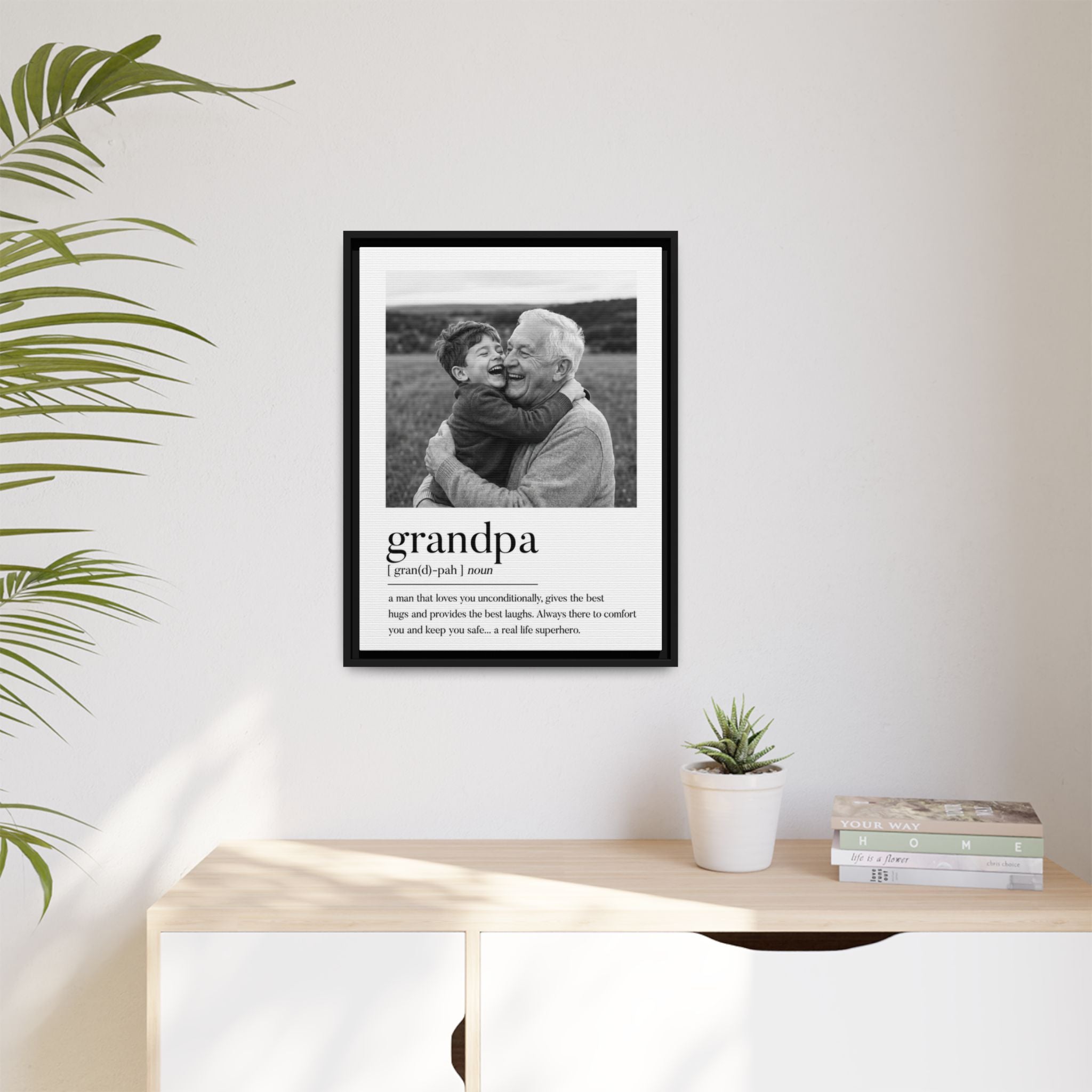 Personalized Definition Framed Canvas