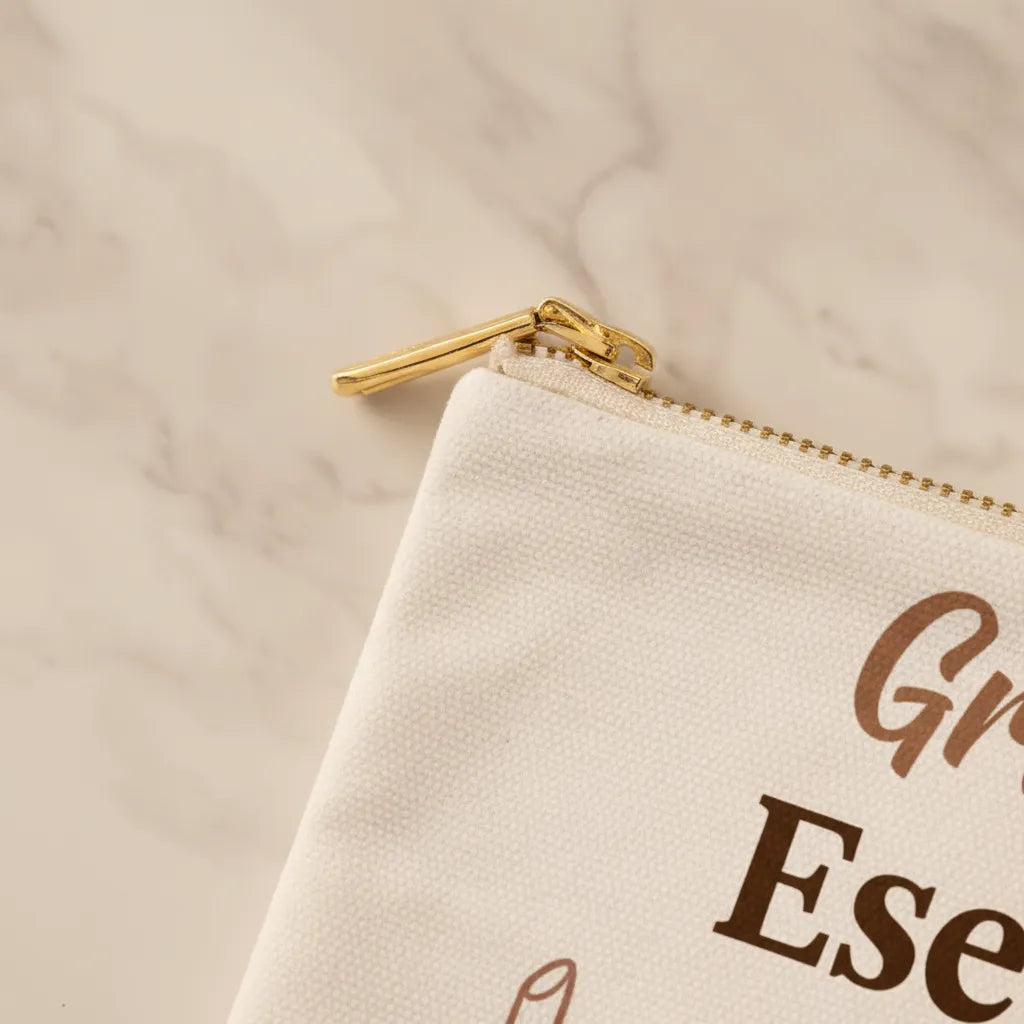 Fabric Zippered Pouch Large - Grandma's Essentials