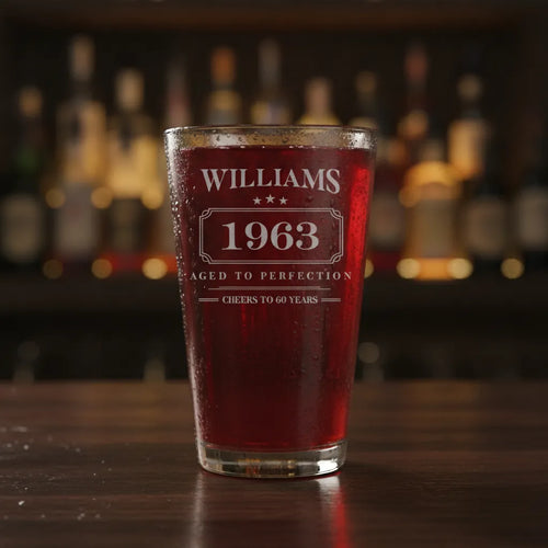 Aged to perfection Pint Glass