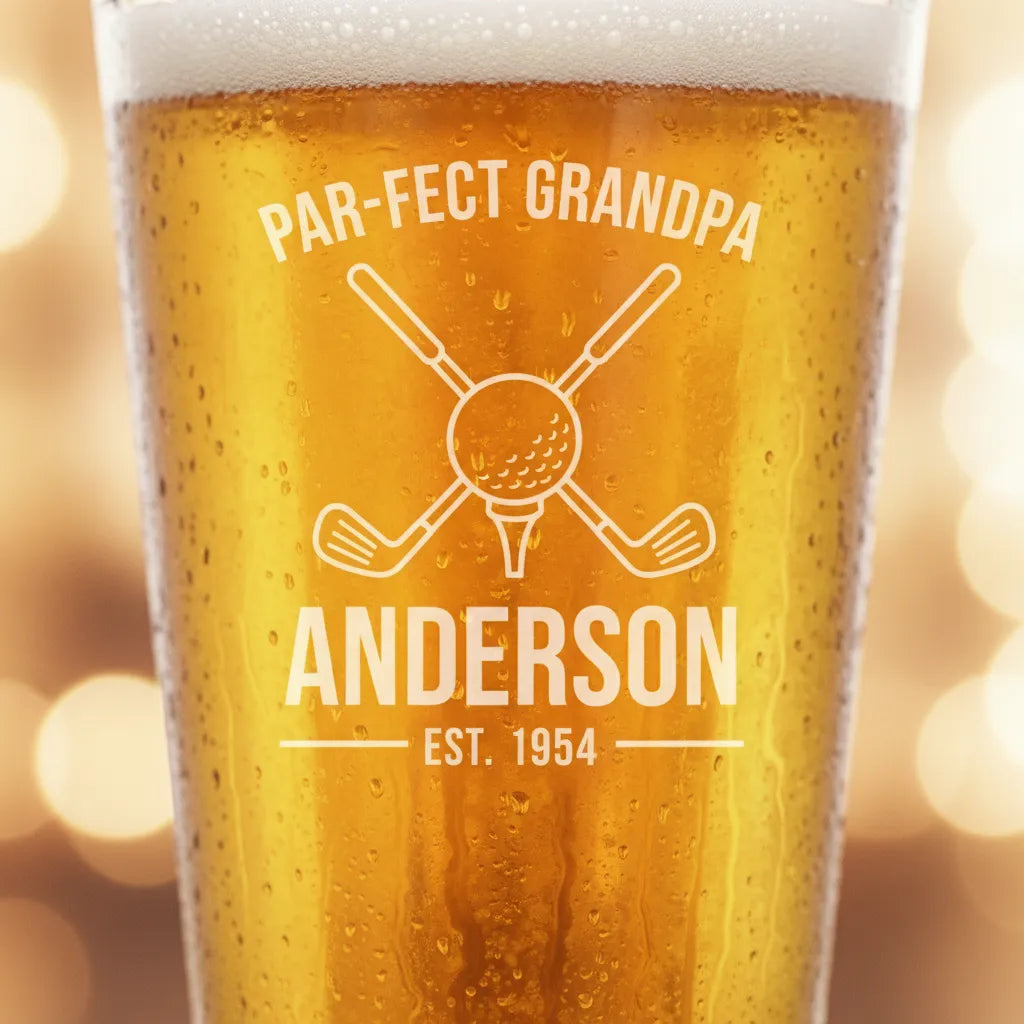 Par-fect Grandpa Golf Pint Glass