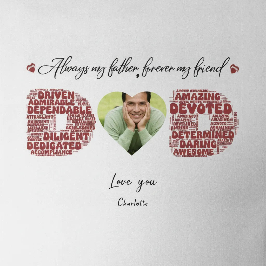 Word Cloud Father Canvas